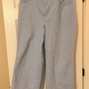 J. Crew Sky Blue Textured Pants